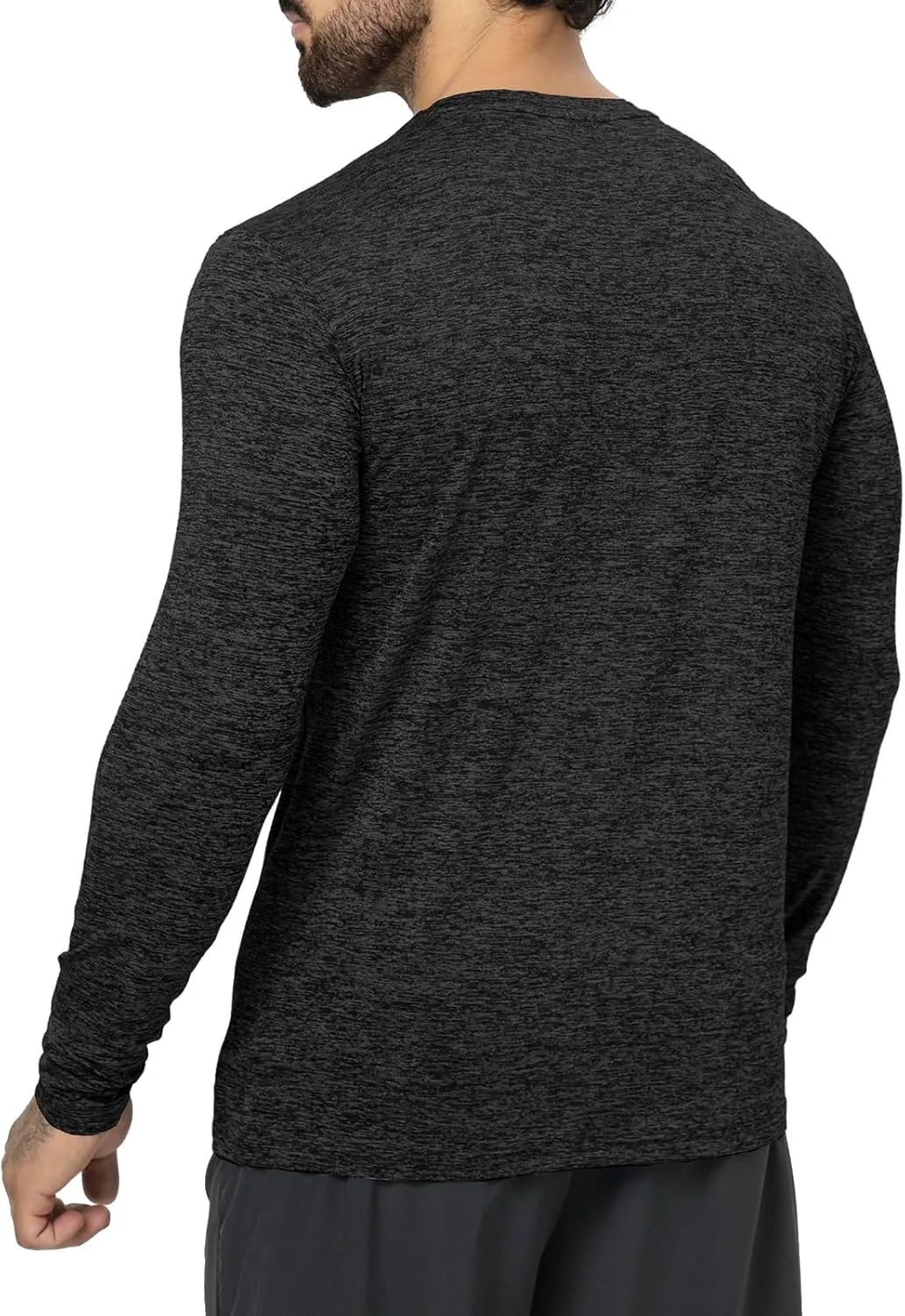 Mens Henley Shirt Dry Fit Tech 3 Button T Slim Fit Quick Dry Gym Tshirt Long Sleeve Lightweight Basic Casual Tee