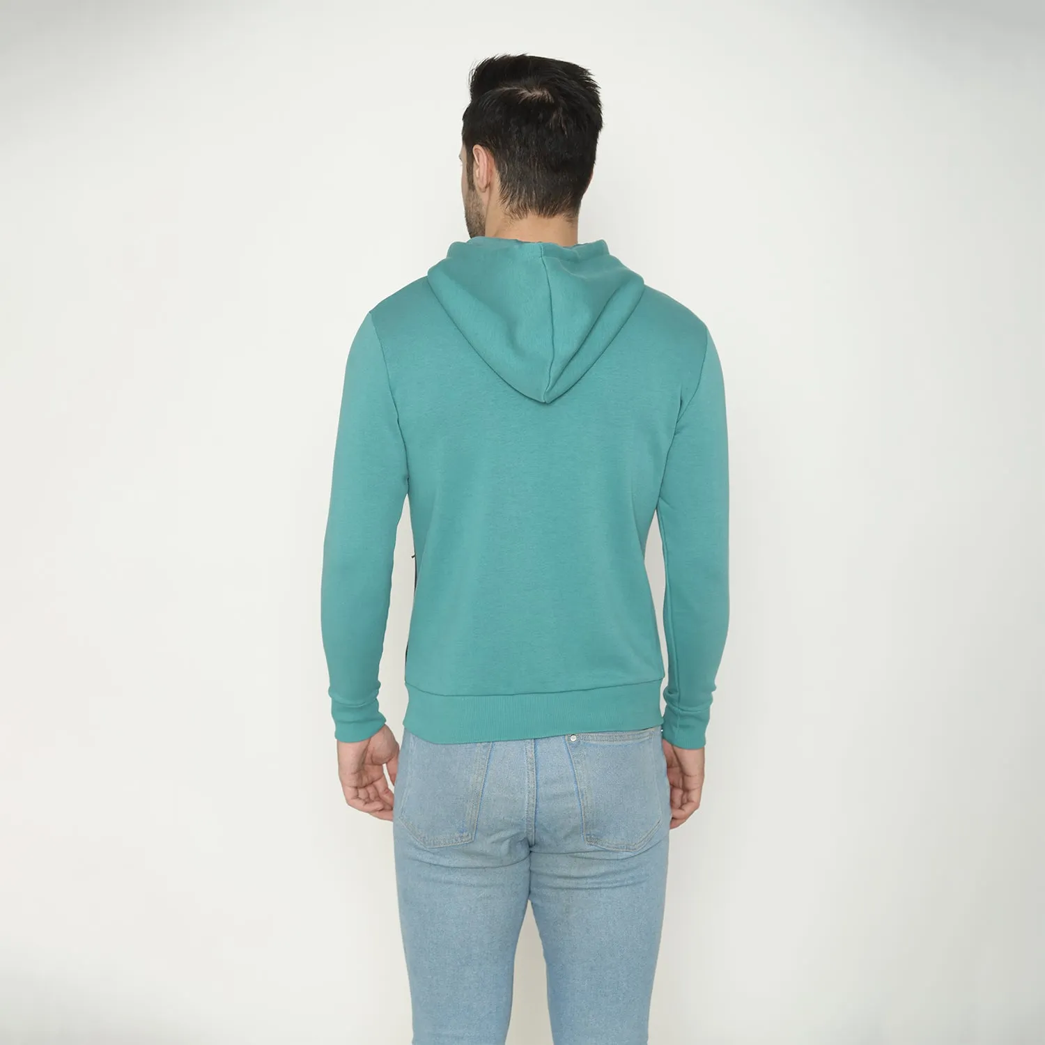 Men's Hoodie Jacket - Aqua