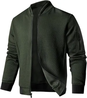 Mens Loose Fit Lightweight Jacket Casual Stylish bomber Jacket