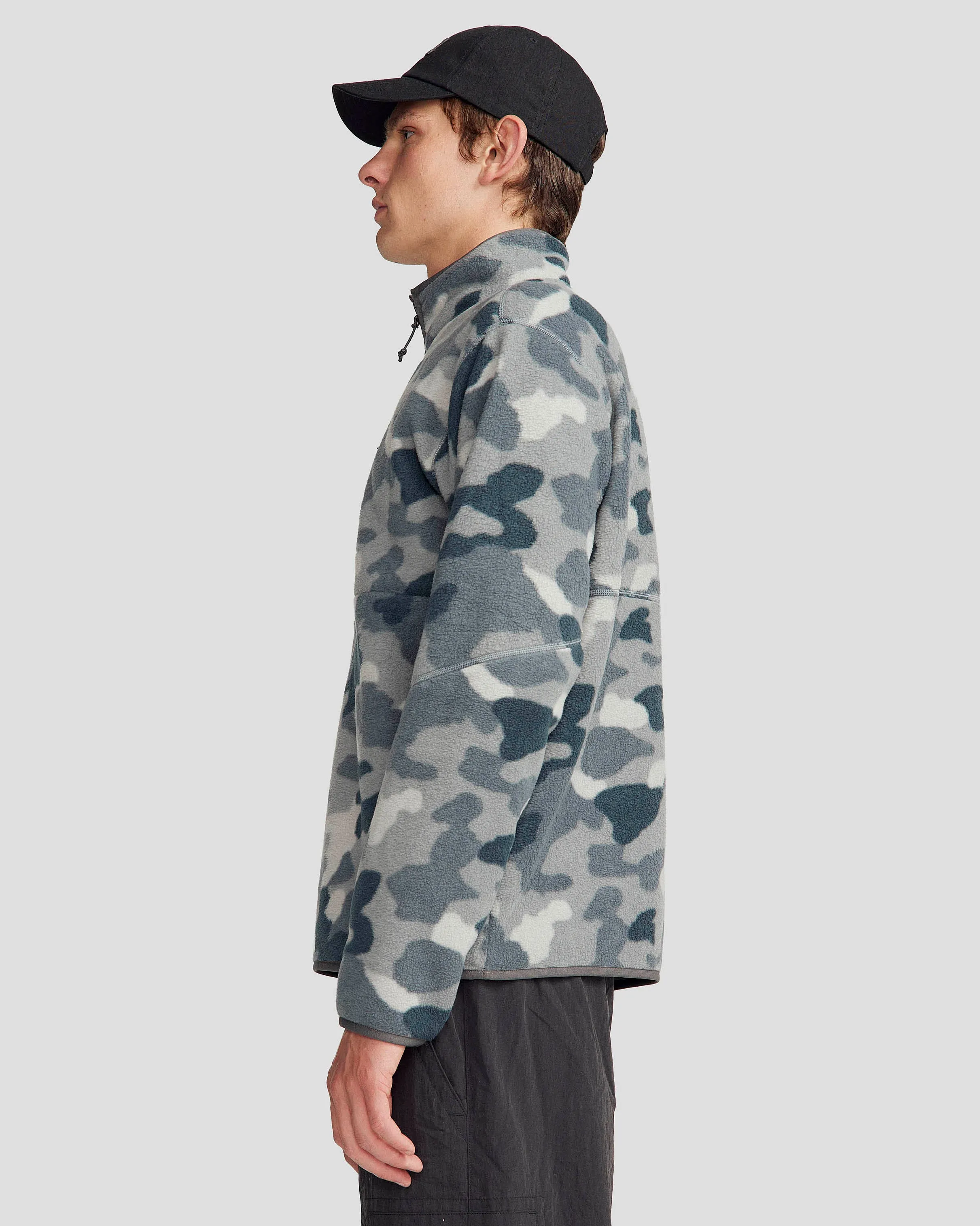 Men's Trailhead Fleece 1/4 Zip Pullover - Moon Tree Camo Print