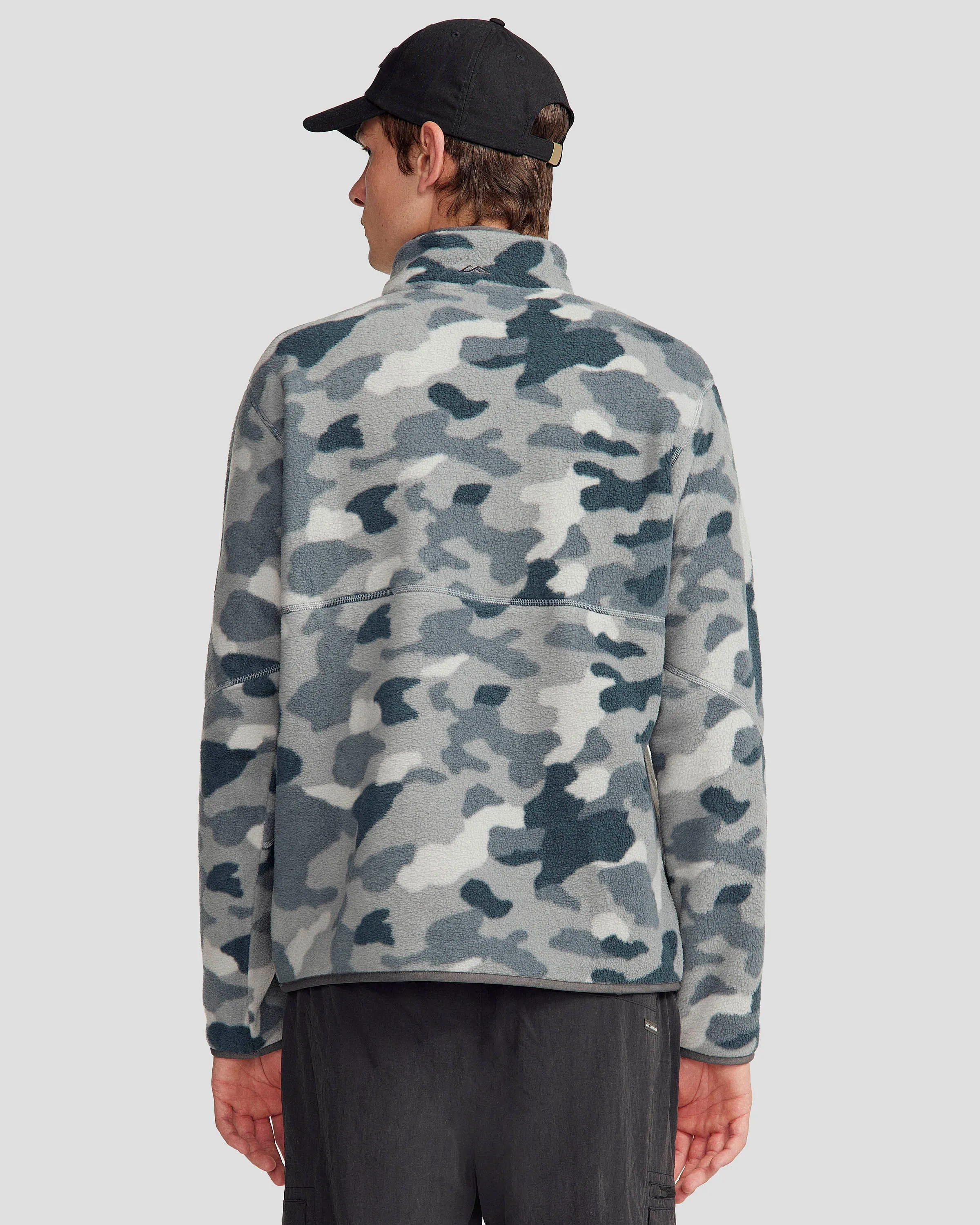 Men's Trailhead Fleece 1/4 Zip Pullover - Moon Tree Camo Print