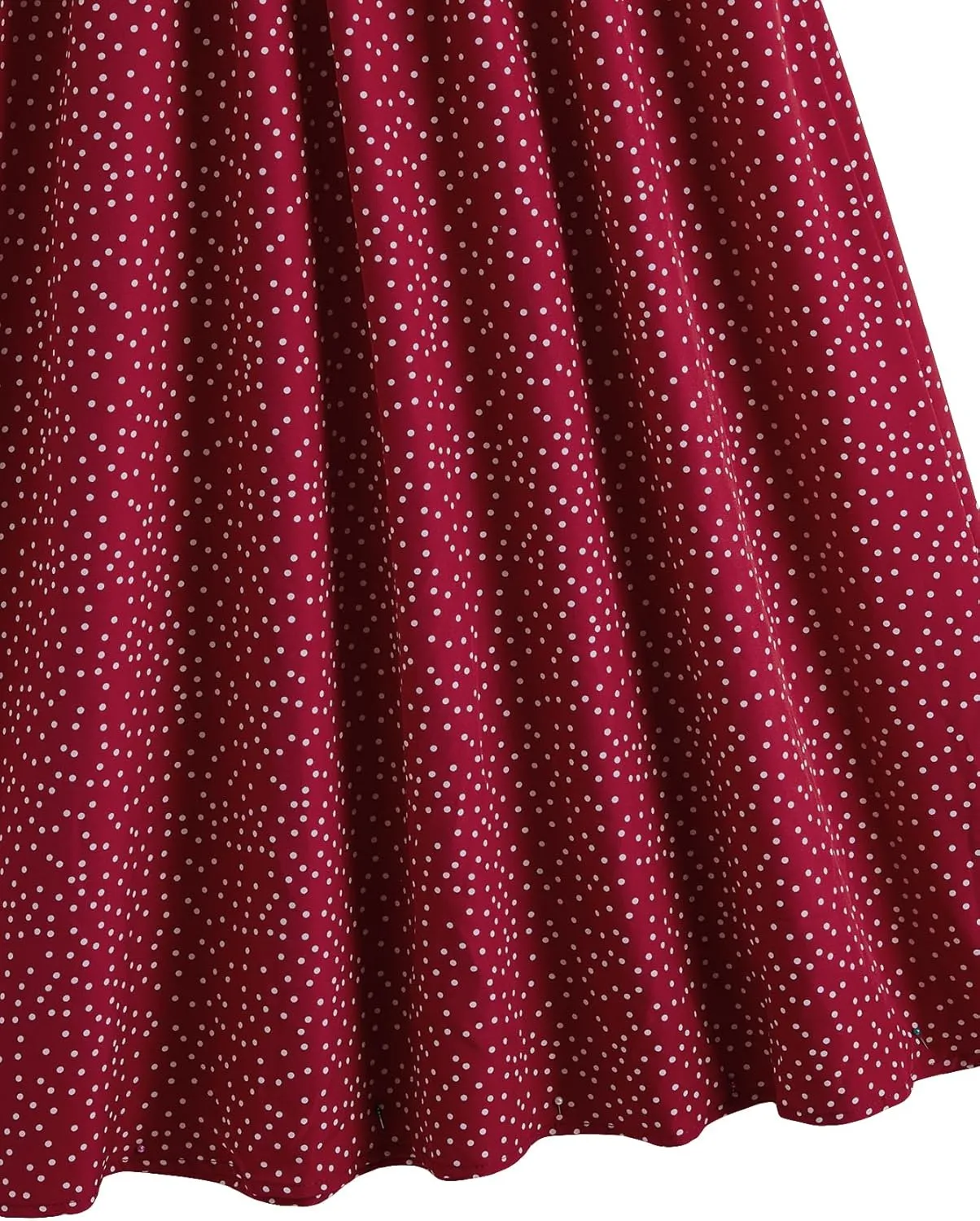 Milumia Women's Polka Dots Skirt Elastic A Line High Waisted Flared Midi Skirts