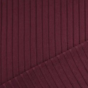 MTM organic cotton wide rib derby knit - wine