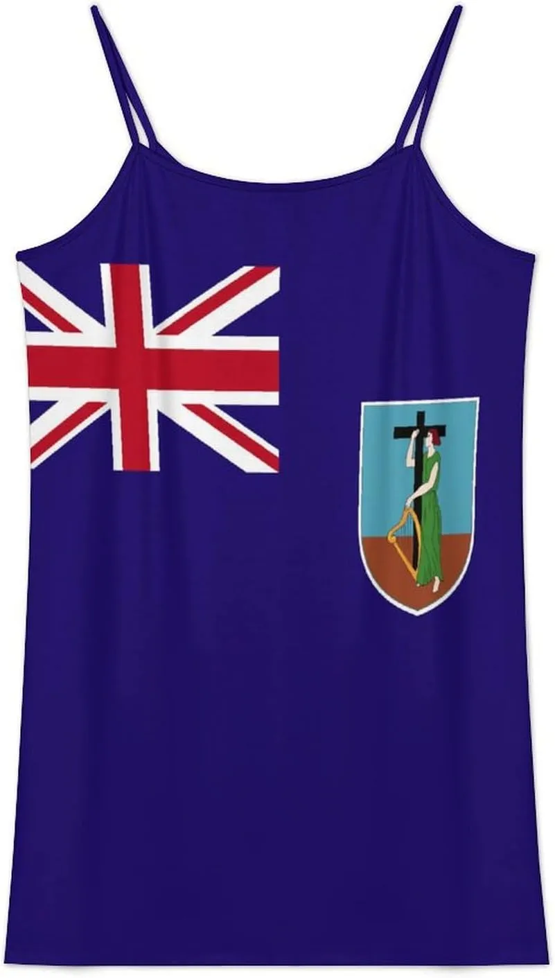 North Ossetia Flag Camisole Dress Womens Dresses Womens Fall Fashion 2022 Casual T-Shirt Dress
