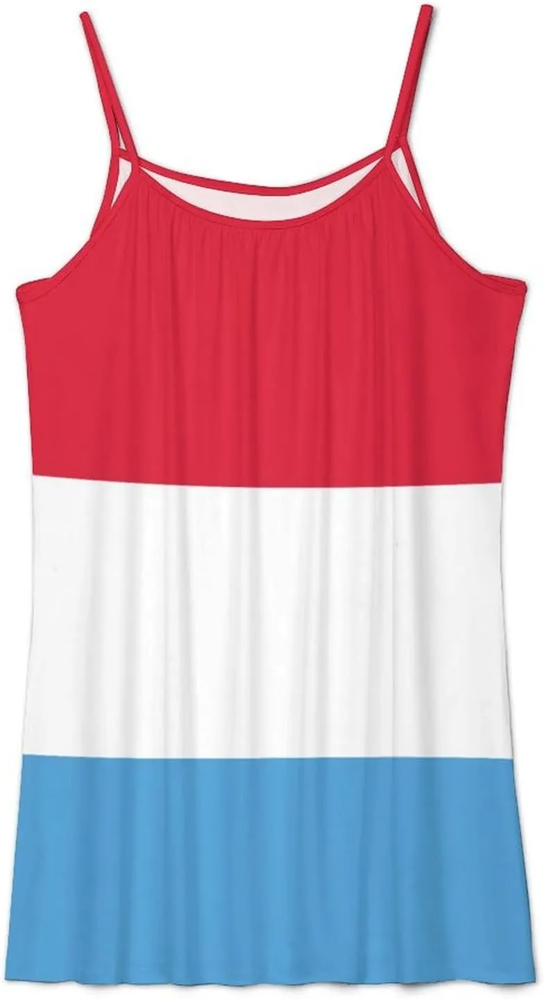 North Ossetia Flag Camisole Dress Womens Dresses Womens Fall Fashion 2022 Casual T-Shirt Dress