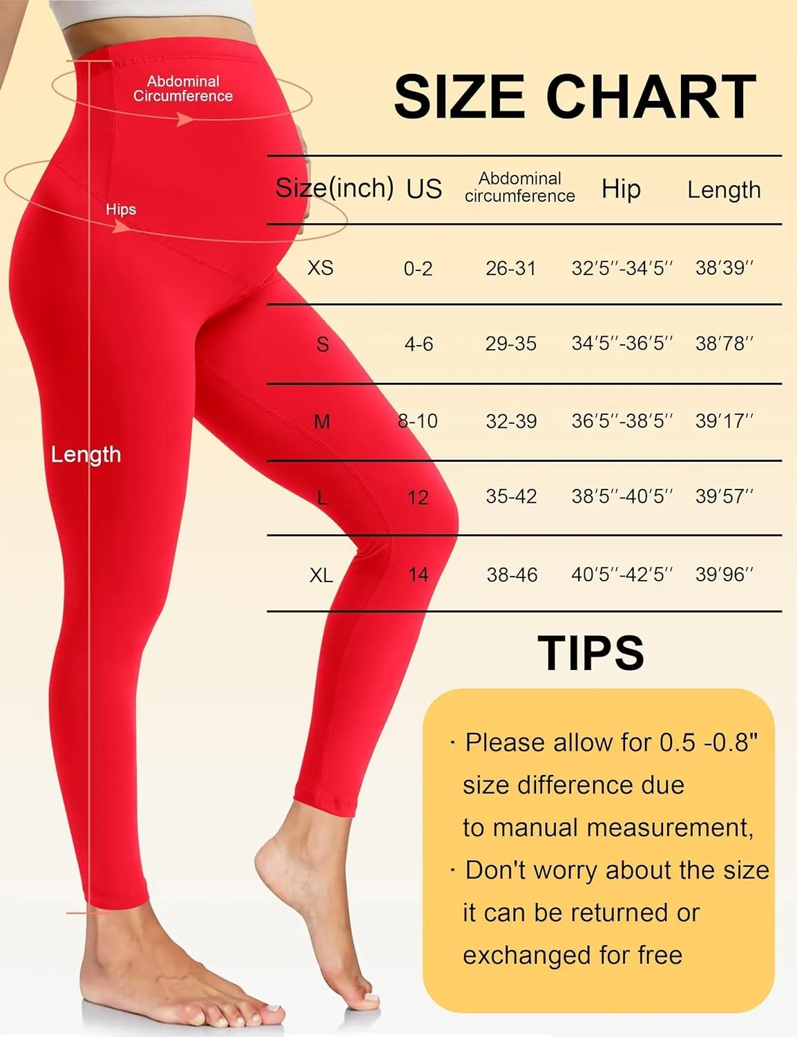 Olmlmt Womens Maternity Workout Leggings Over The Belly Buttery Soft Active Yoga Pregnancy Pants