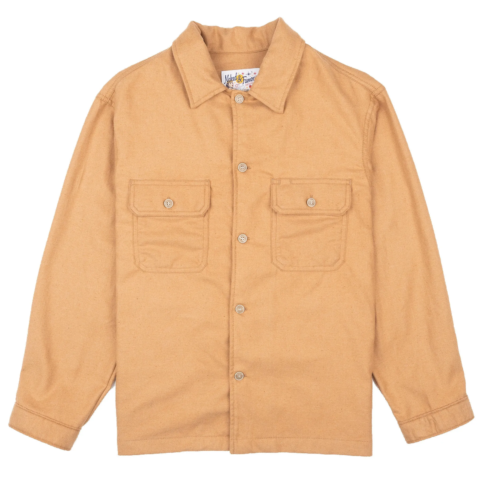 Over Shirt - All Natural Brushed Foxfibre