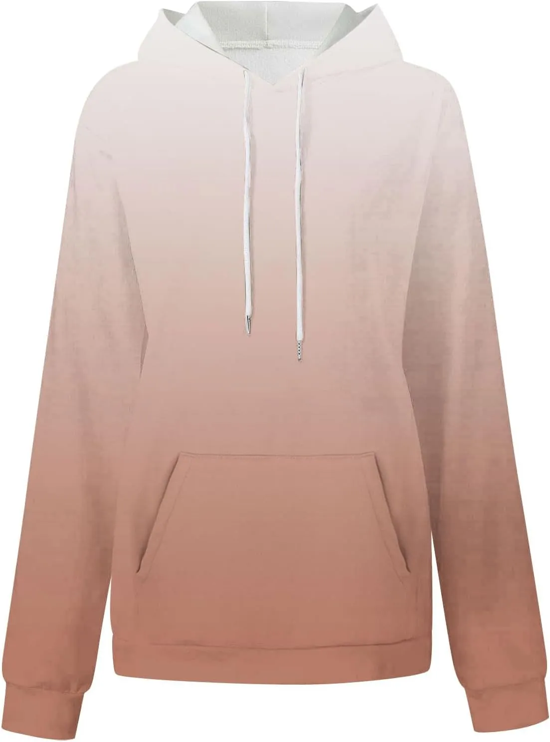 Oversized Hoodies for Women Loose Fit Gradient Pullover Sweatshirt Casual Blouses with Pockets Trendy Preppy Clothes