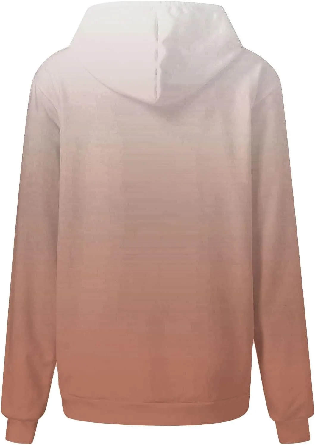 Oversized Hoodies for Women Loose Fit Gradient Pullover Sweatshirt Casual Blouses with Pockets Trendy Preppy Clothes