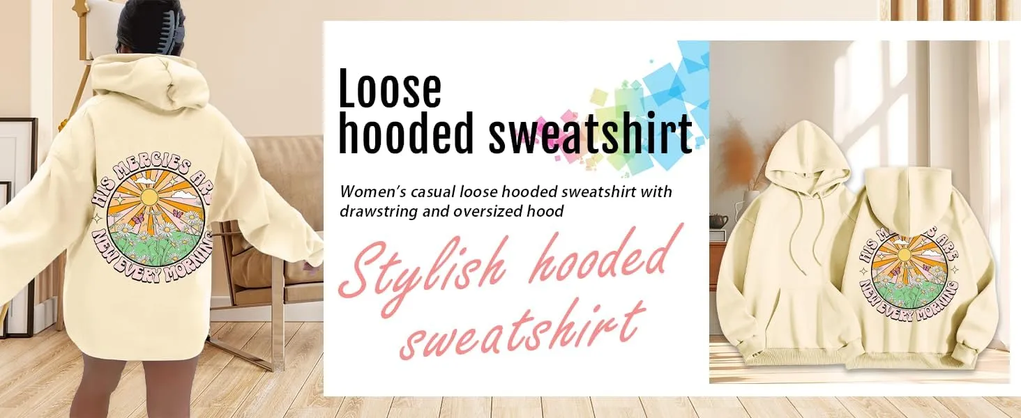 Pink Palm Puff Hoodie Preppy Y2k Hoodie Cute Graphic Hoodies for Teen Girls Oversized Clothes
