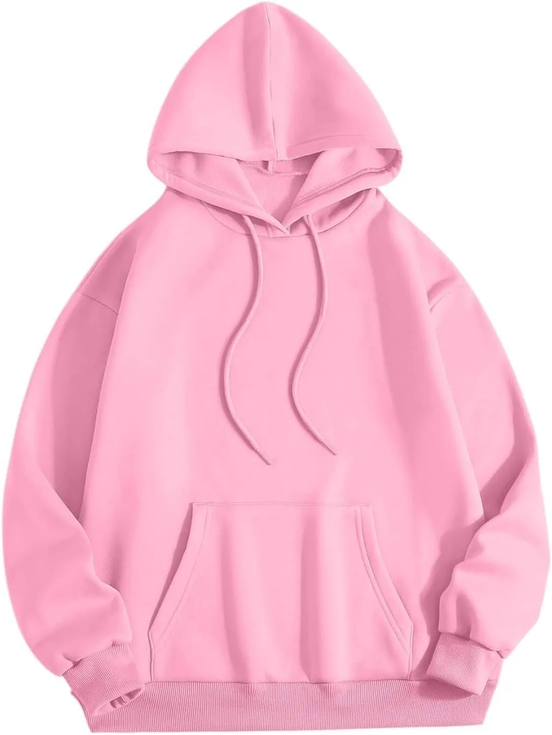 Pink Palm Puff Hoodie Sweatshirt for Women Oversized Graphic Hoodies Hooded Neck Pullover Sweater Fall Outfits 2024
