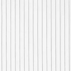 pinstripe cotton blend stretch shirting - white/black