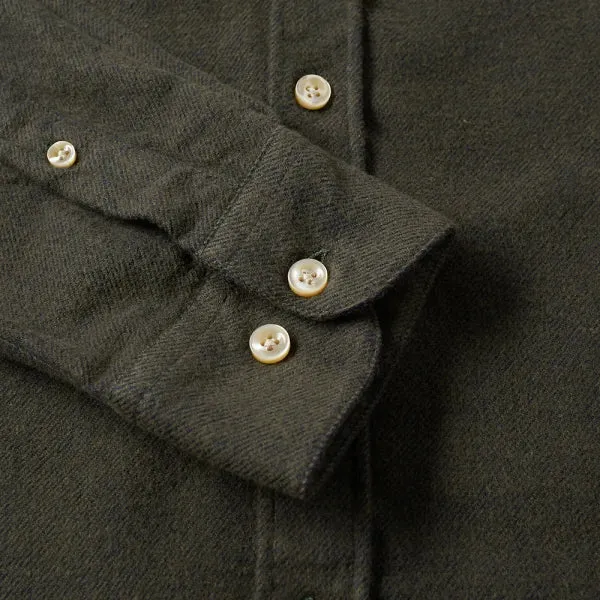 PORTUGUESE FLANNEL Teca Green Shirt