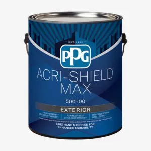 PPG Paint ACRI-SHIELD® MAX Exterior Latex (Gallon/3.78 L (01) Quart/946 mL (04) 5 Gallons/18.9 L (05), White & Pastel Base, Eggshell (589-10))