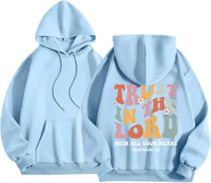 Preppy Graphic Hoodies for Teen Girls Pink Palm Puff hoodie 2024 Fall Fashion Long Sleeve Sweatshirts with Pockets