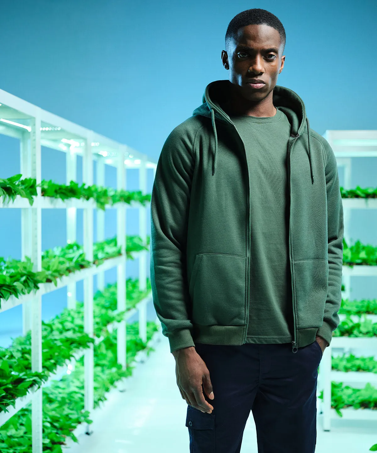 Pro full-zip hoodie | Seal Grey
