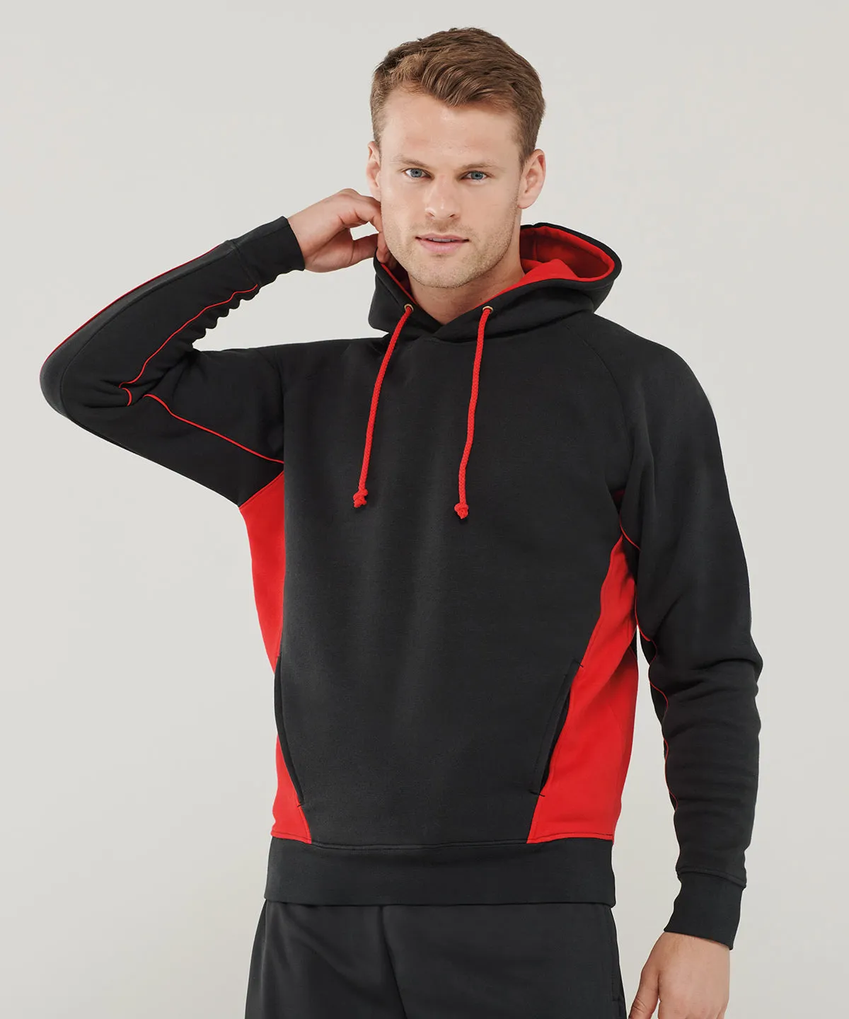 Pullover hoodie | Black/Red