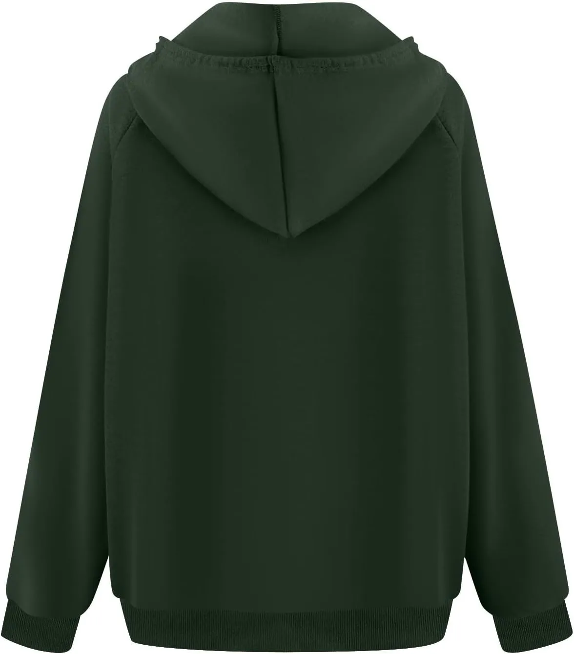 Quarter Zip Pullover Women,2024 Fall Casual Loose Oversized Hoodies Plain Long Sleeve Shirts With Kangaroo Pockets