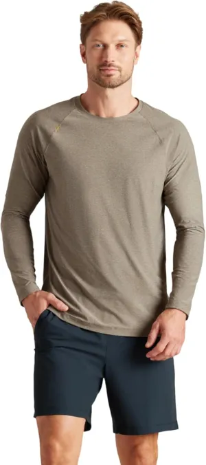 Rhone Reign Mens Long Sleeve Workout Shirts, Anti-Odor, Quick Dry Mens Gym Shirts, UPF 50 