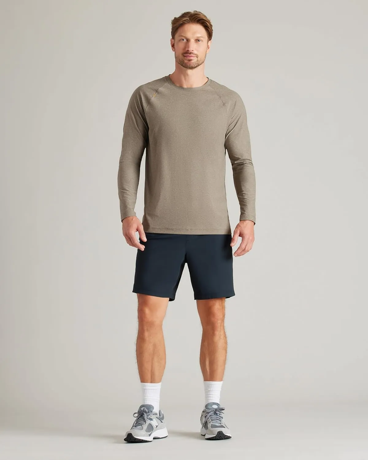 Rhone Reign Mens Long Sleeve Workout Shirts, Anti-Odor, Quick Dry Mens Gym Shirts, UPF 50 