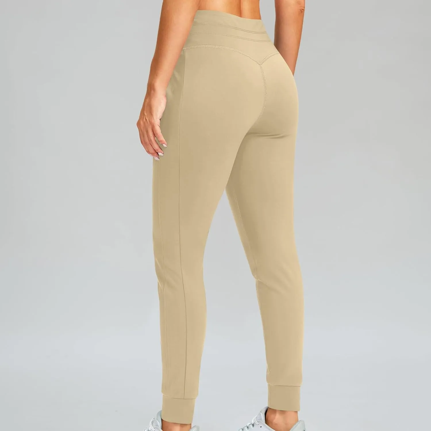 RKSTN Womens Fall Winter Yoga Pants Fleece Lined Leggings High Waist Drawstring Stretchy Sports Running Fitness Pant