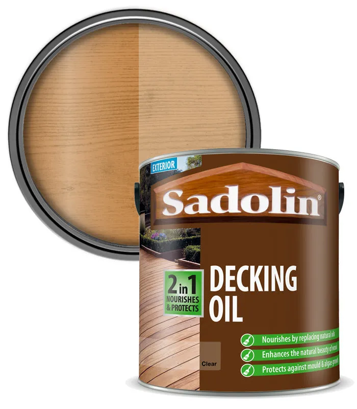Sadolin 2 in 1 Decking Oil - 2.5 Litre
