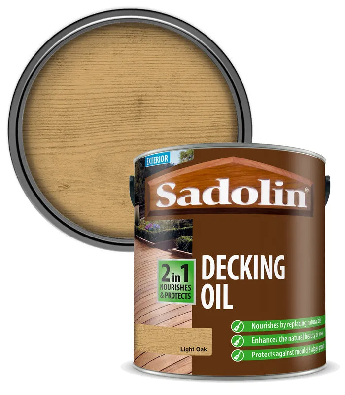 Sadolin 2 in 1 Decking Oil - 2.5 Litre