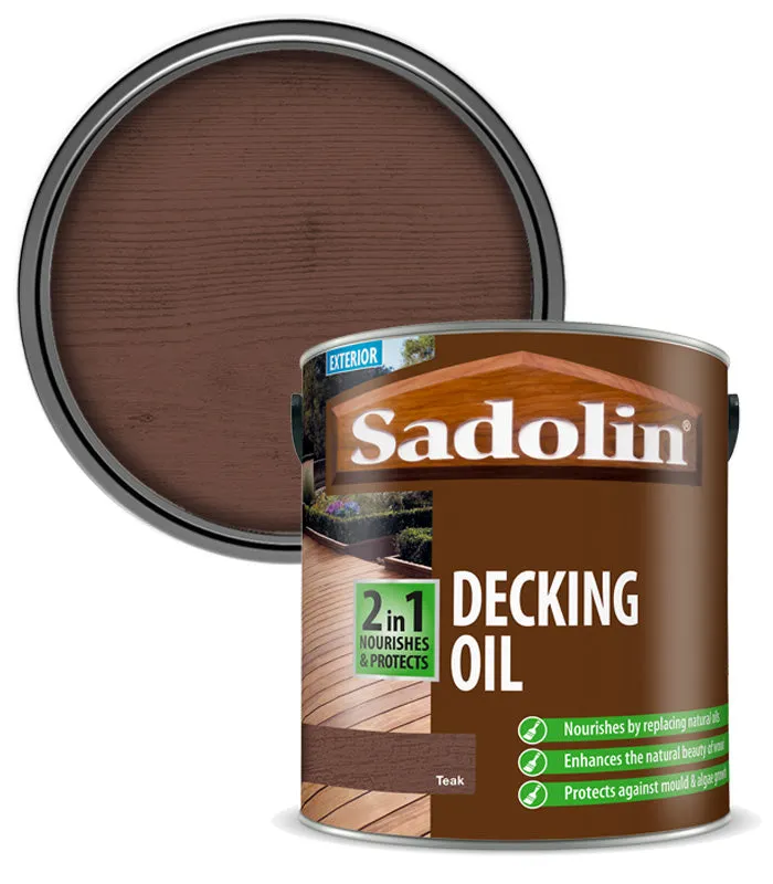 Sadolin 2 in 1 Decking Oil - 2.5 Litre