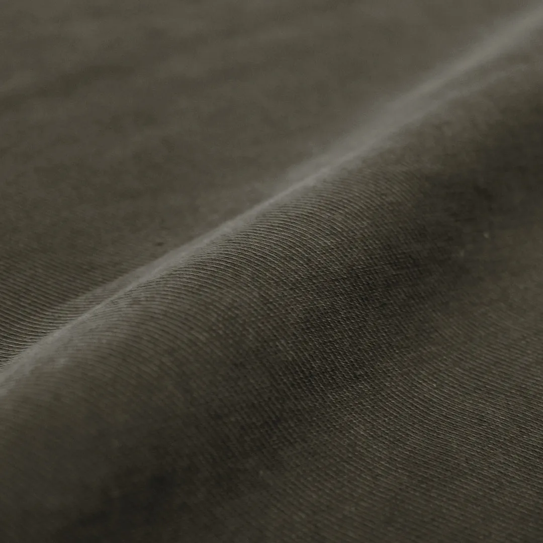 sandwashed modal dressweight twill - dk. taupe