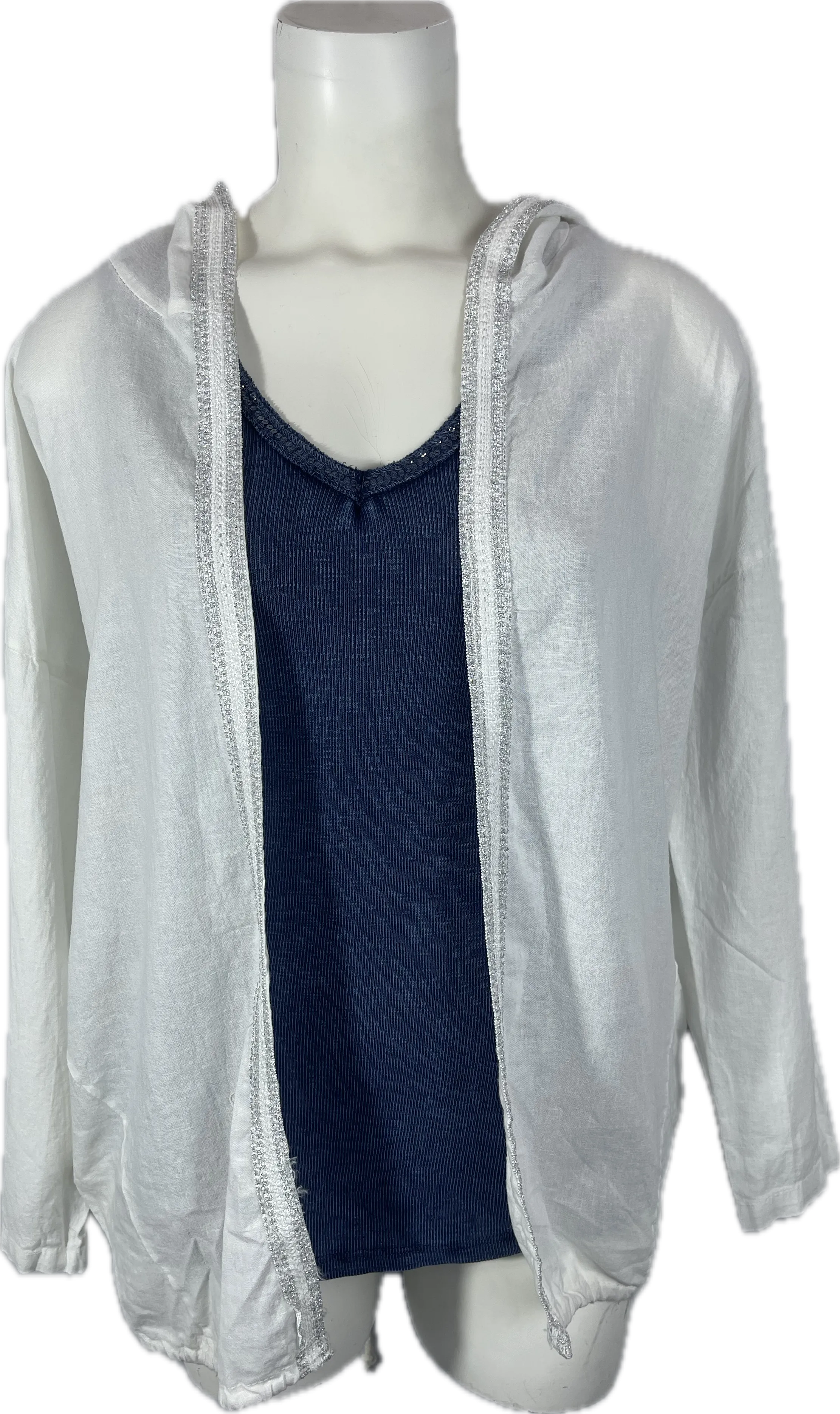 Sequin V-Neck Tank Tops