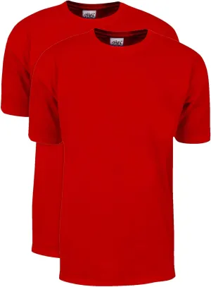 Shaka Wear Men's T Shirt  2 Pack 7 oz Max Heavyweight Cotton Short Sleeve Crewneck Tee Top Tshirts Regular Big Size S-7XL
