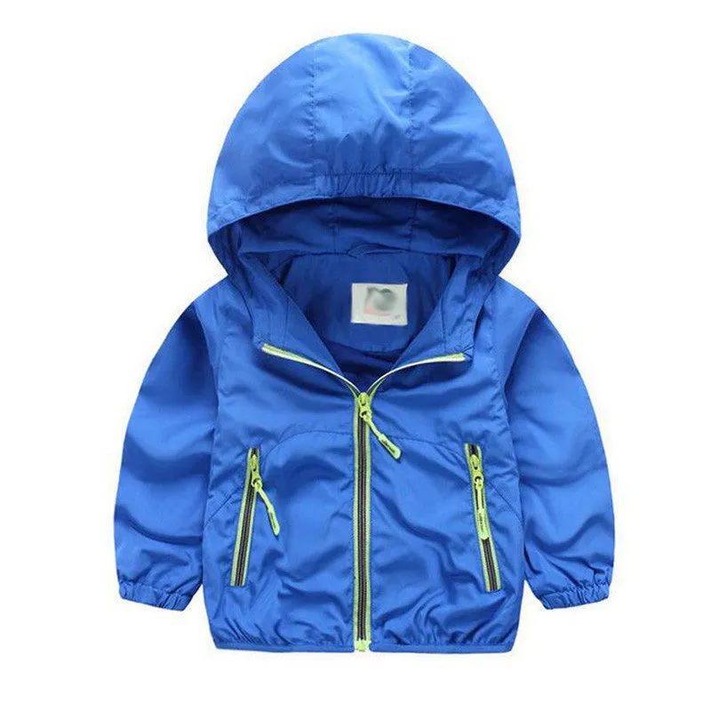 Spring Autumn Kids Jacket Boys Girls Windbreaker - Free Shipping to N.A.