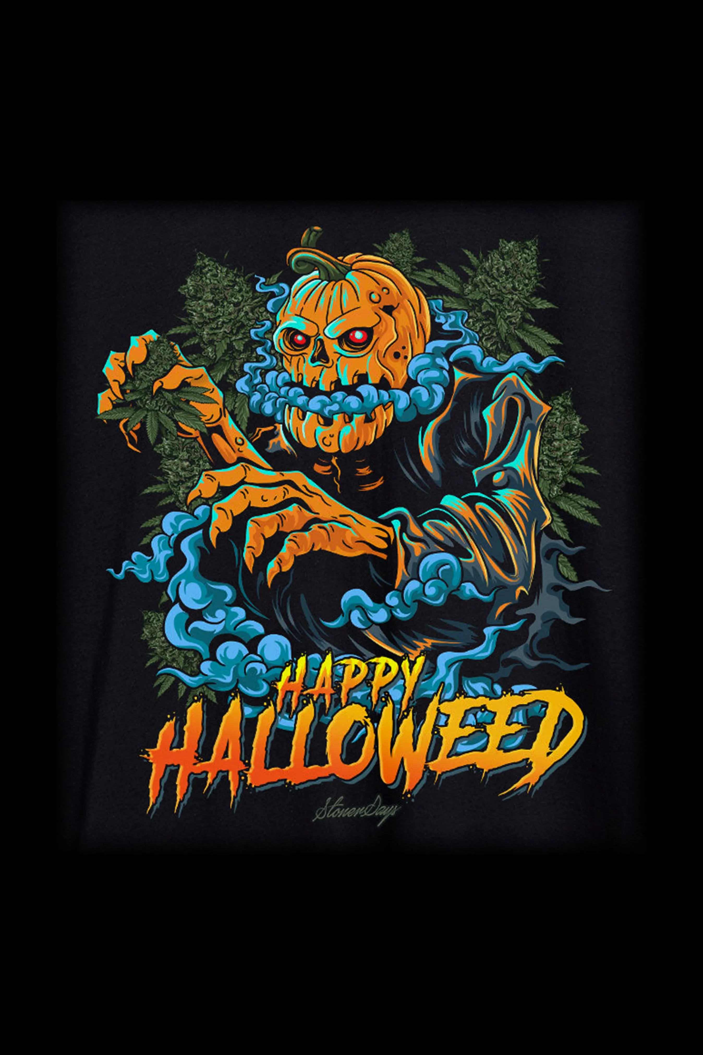 StonerDays Happy Halloweed Crop Top Hoodie