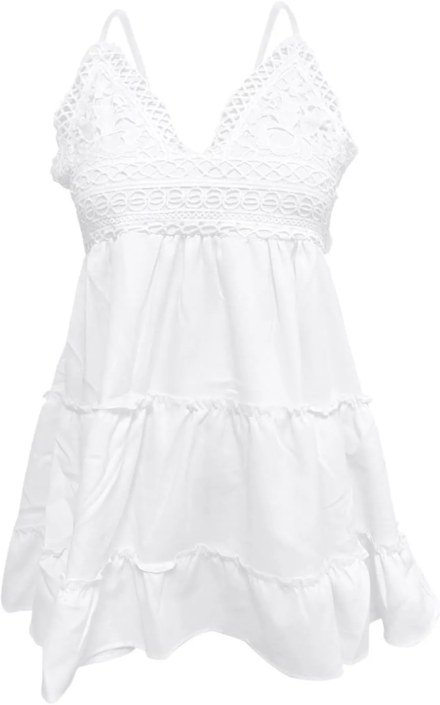 Sundresses for Women,2024 Summer Elegant Sexy Bodycon V Neck Spaghetti Strap Mini Party Dress,Flowy Vacation Dress