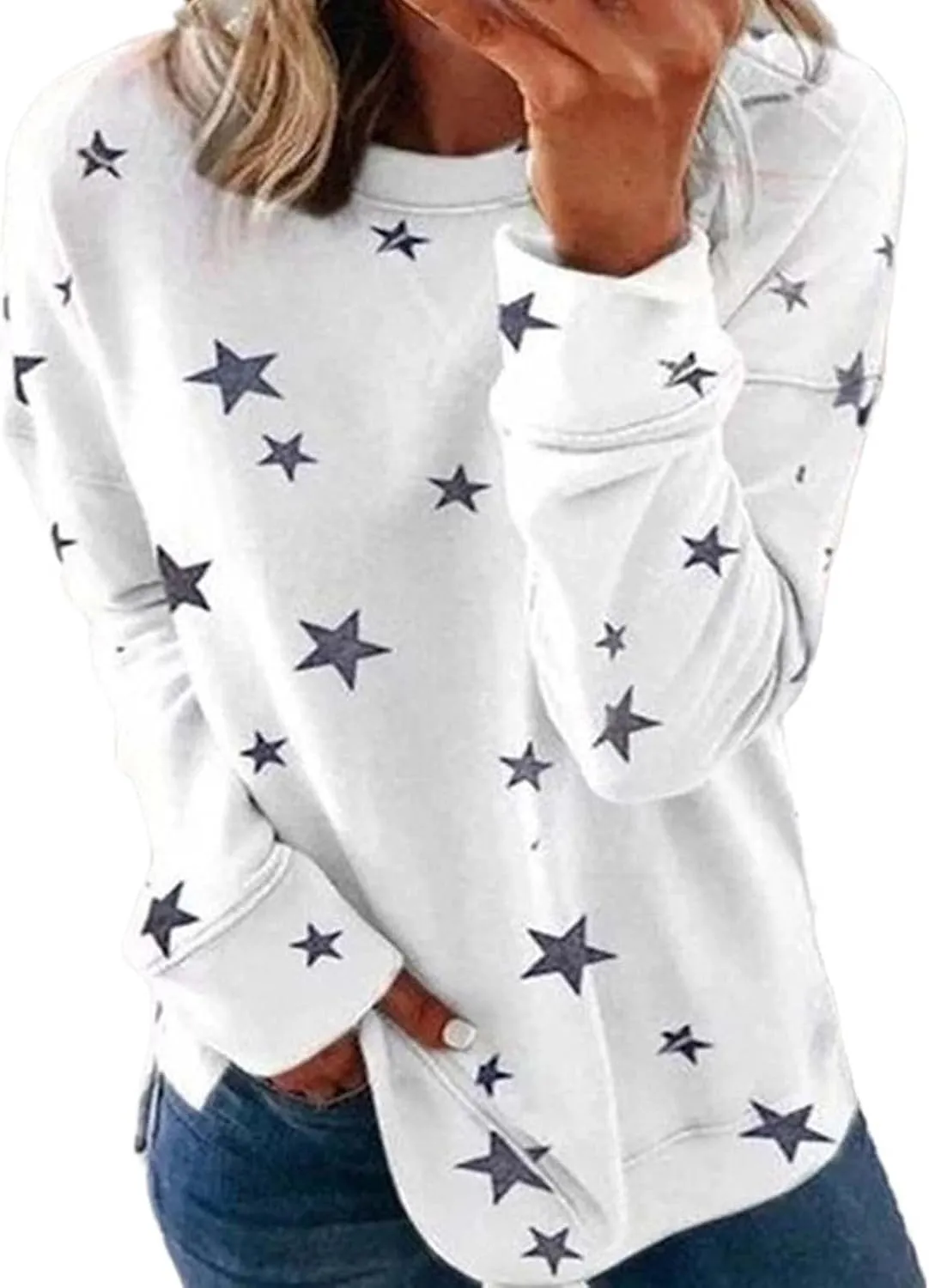 Sweatshirt for Women Oversized Graphic Comfy Long Sleeve Shirts Casual Fashion Spring Crewneck Pullover Tops Clothing
