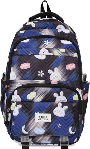 Teclado Kawaii Backpack 18.1 Inch Cute Bookbags Lightweight Laptop Bag Casual Travel Daypacks (Black)
