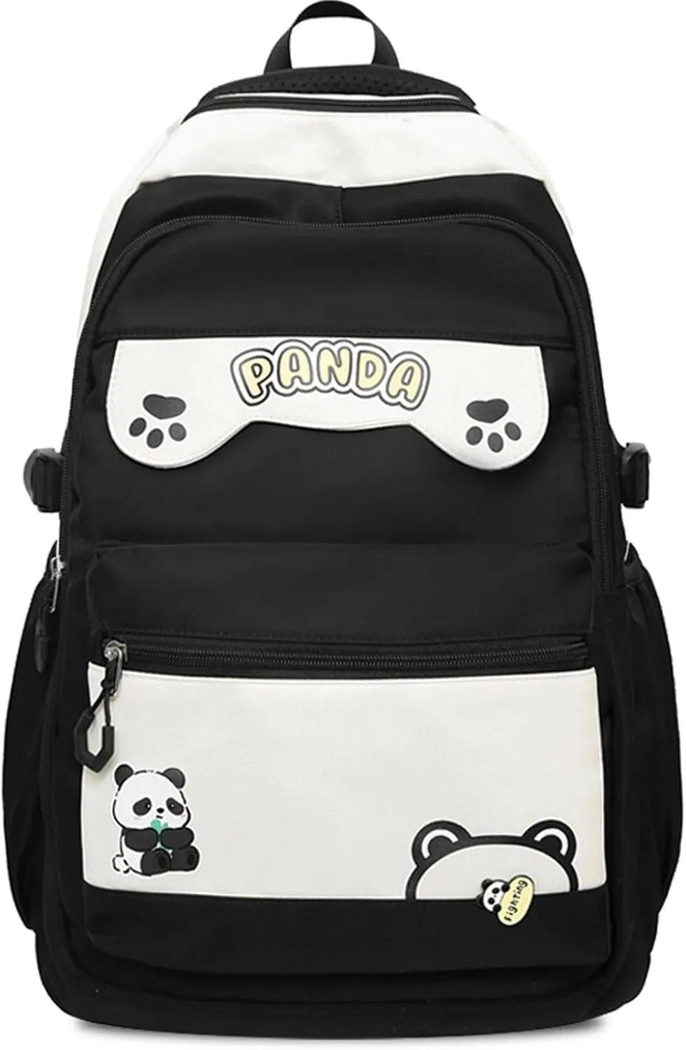 Teclado Kawaii Backpack 18.1 Inch Cute Bookbags Lightweight Laptop Bag Casual Travel Daypacks (Black)