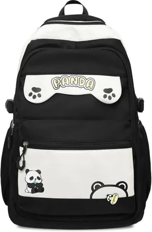 Teclado Kawaii Backpack 18.1 Inch Cute Bookbags Lightweight Laptop Bag Casual Travel Daypacks (Black)
