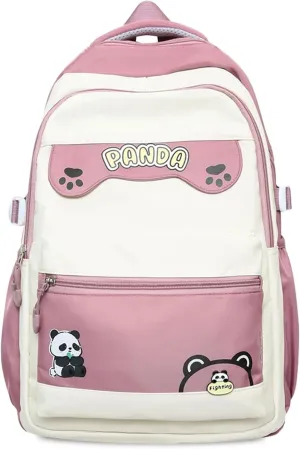 Teclado Kawaii Backpack 18.1 Inch Cute Bookbags Lightweight Laptop Bag Casual Travel Daypacks (Pink)