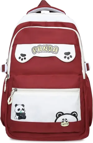 Teclado Kawaii Backpack 18.1 Inch Cute Bookbags Lightweight Laptop Bag Casual Travel Daypacks (Red)
