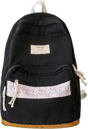 Teclado Kawaii Backpack Casual Bookbags Cute Lightweight Laptop Bag Travel Daypacks (Black)