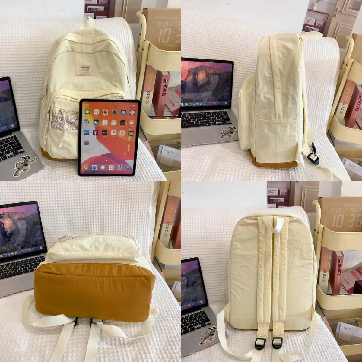 Teclado Kawaii Backpack Casual Bookbags Cute Lightweight Laptop Bag Travel Daypacks (Green)