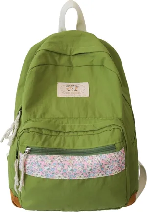 Teclado Kawaii Backpack Casual Bookbags Cute Lightweight Laptop Bag Travel Daypacks (Green)