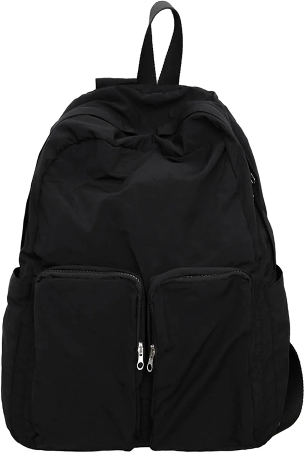 Teclado Plain Backpack Casual Bookbags Quick Drying Lightweight Gym Sports Laptop Bag Outdoor Travel Daypacks (Black)
