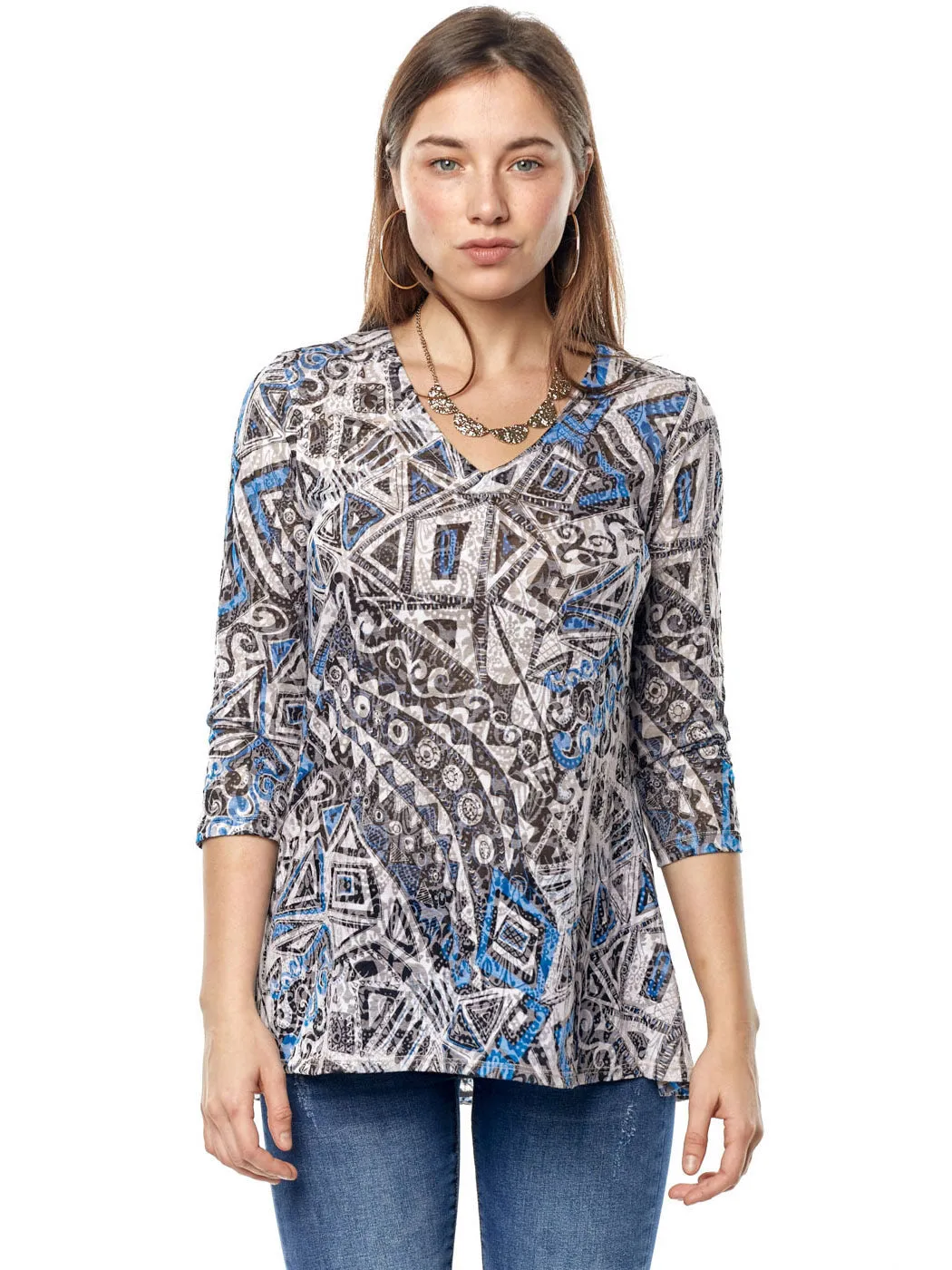 Tianello "Zenon" Cotton Burnout Leyton Tunic