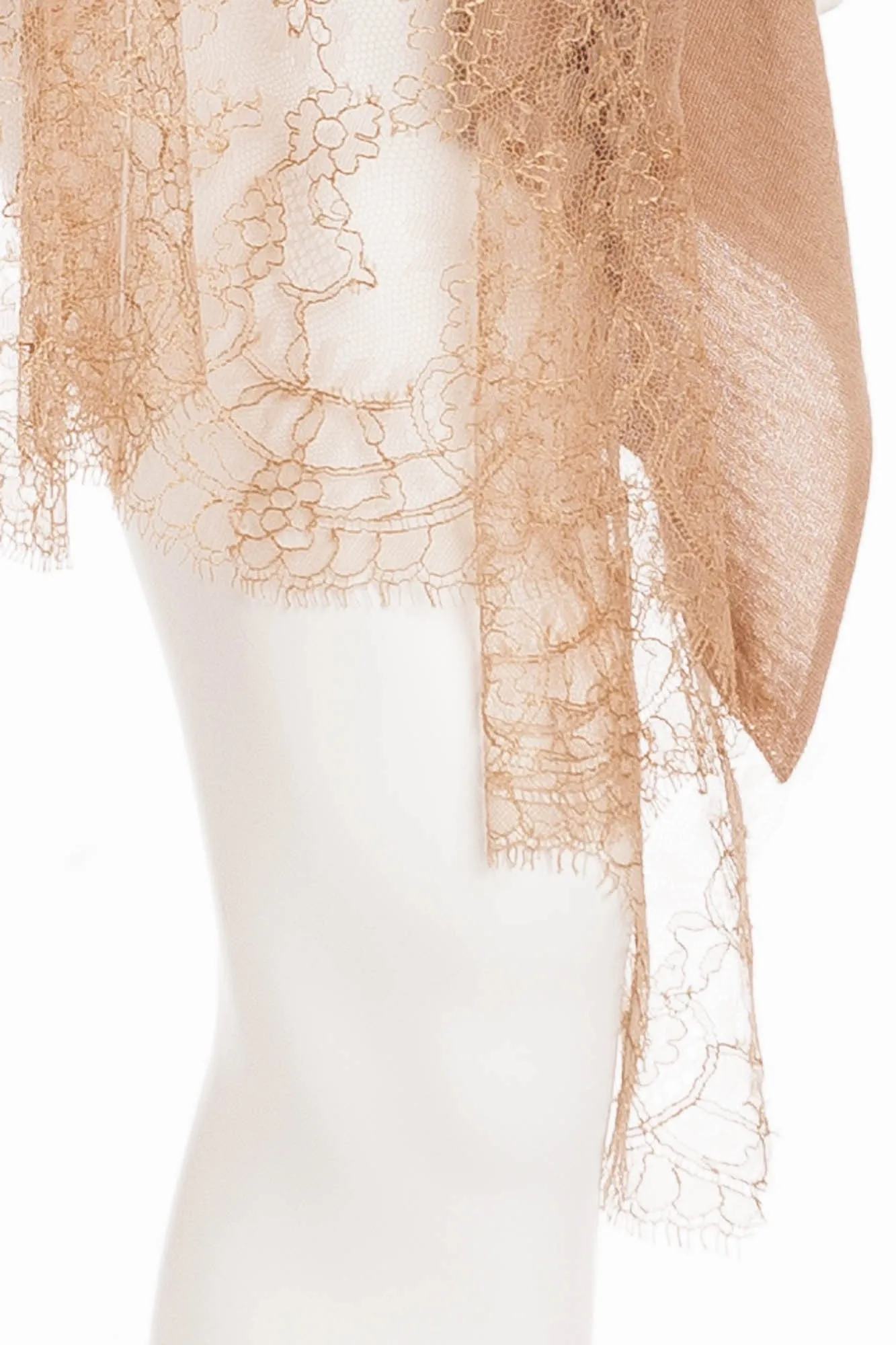 Valentino  -  Lace -trimmed wool-blend  Cardigan with  - L