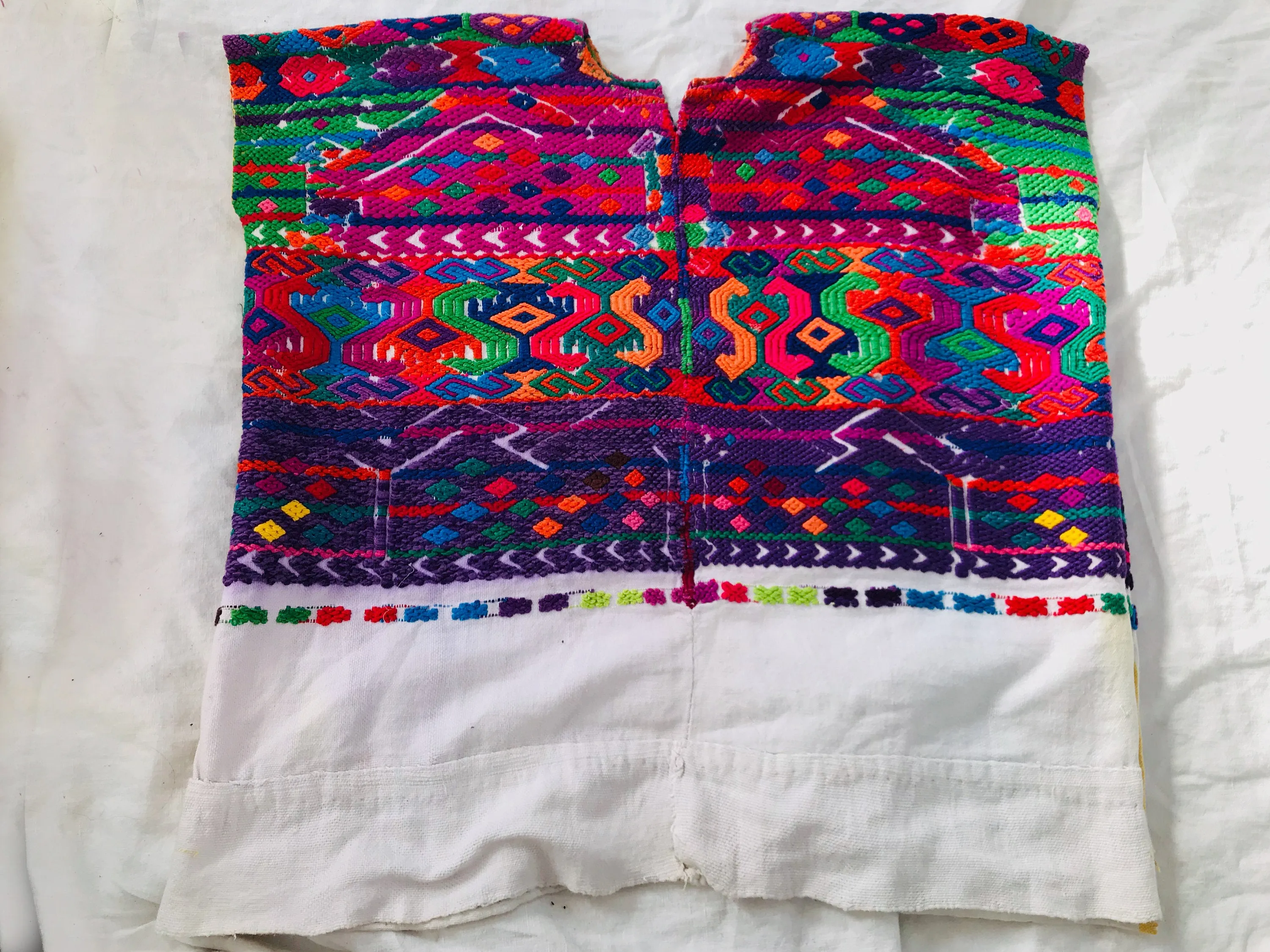 Vintage Guatemalan Huipil. San Jose Nacahuil.