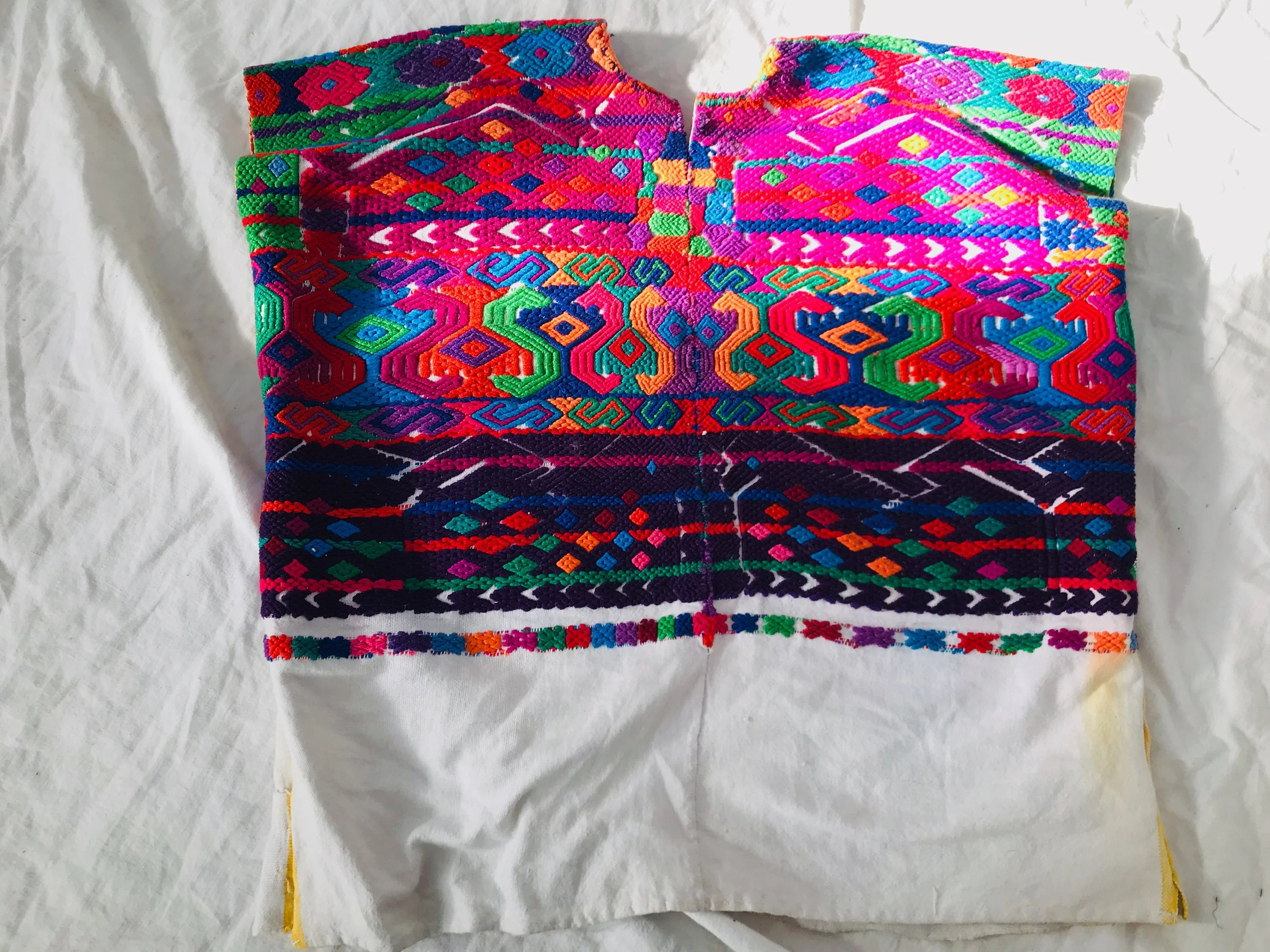 Vintage Guatemalan Huipil. San Jose Nacahuil.
