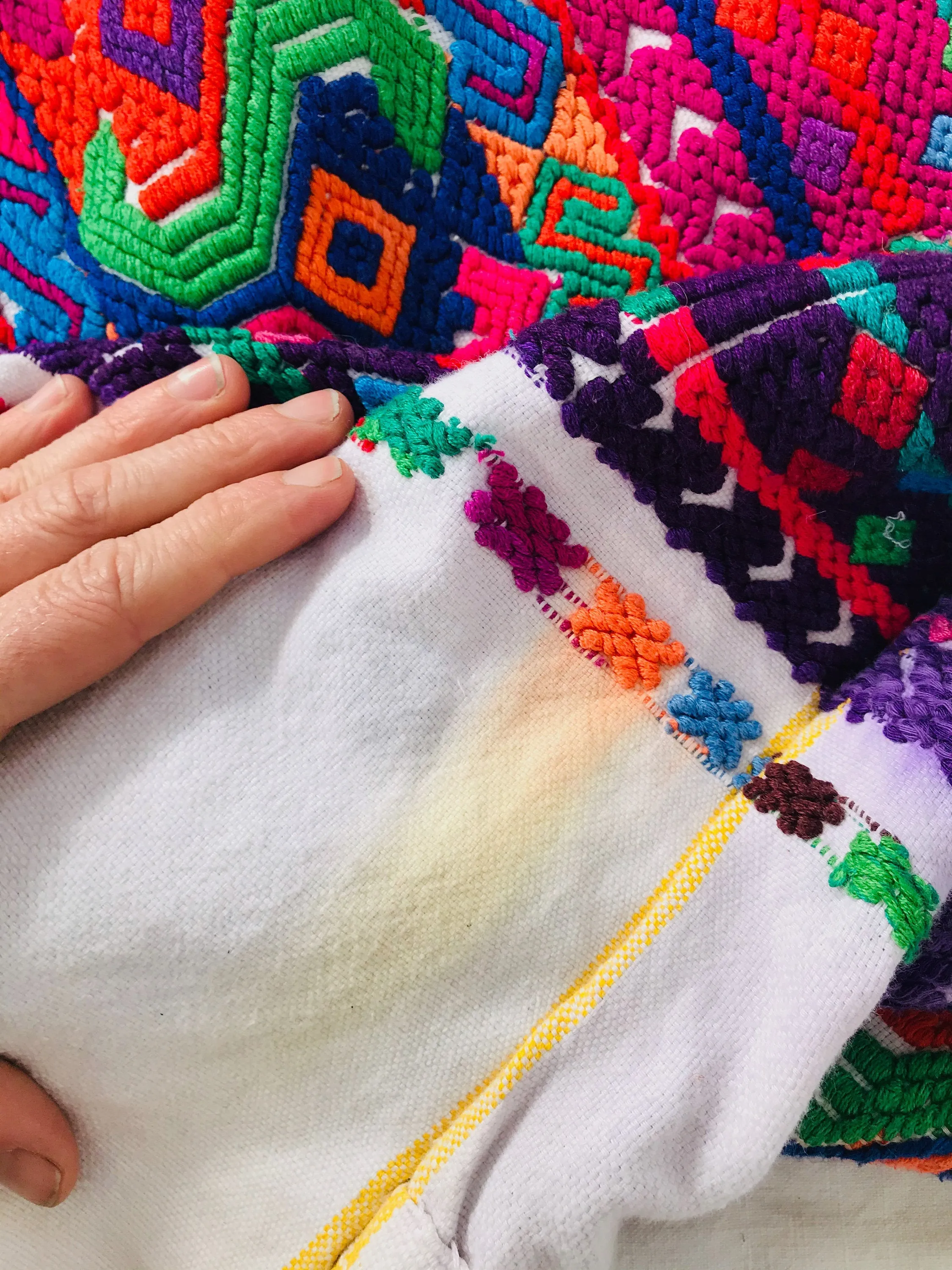 Vintage Guatemalan Huipil. San Jose Nacahuil.