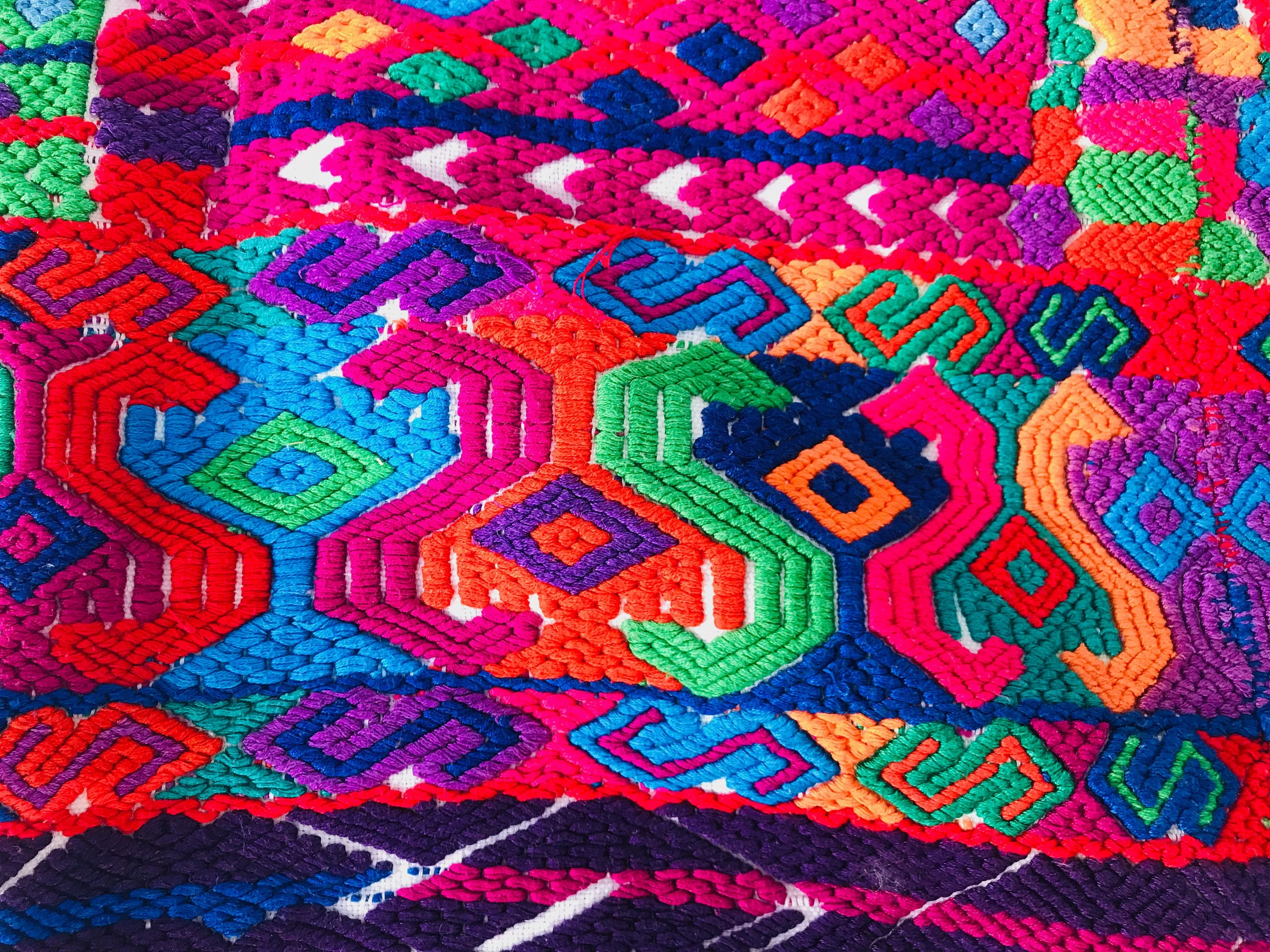 Vintage Guatemalan Huipil. San Jose Nacahuil.